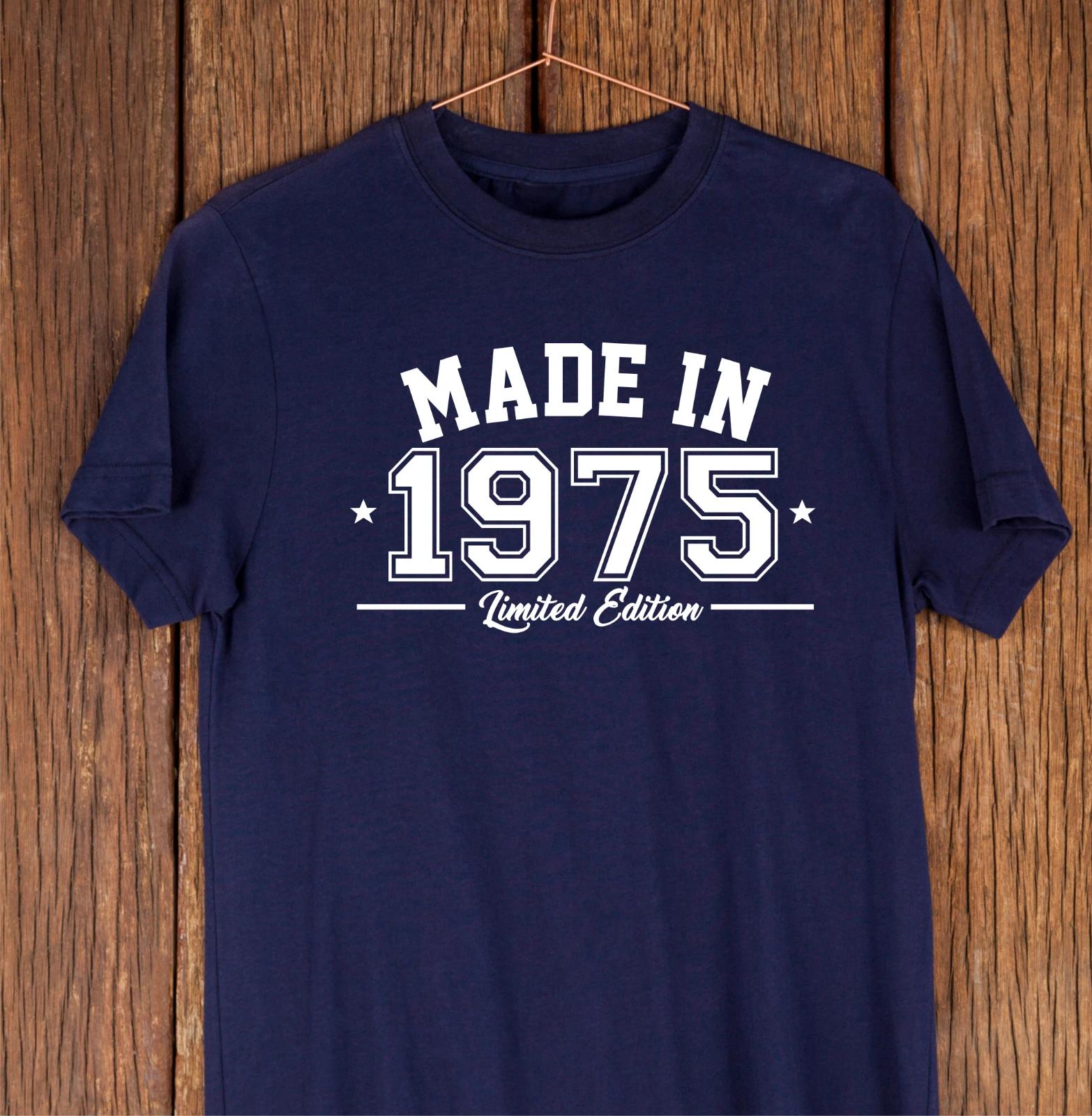 Made In 1975 T-Shirt - Novelty Fun 50th Birthday Gift, 50th Birthday T-Shirt 4XL