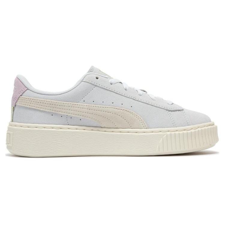 New Puma Women's Suede Platform 'Cutout   Silver Mist Grape' 397233-03