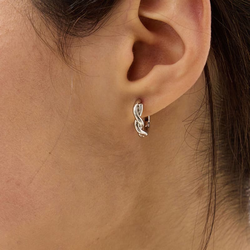 Eenie Beenie Twist One-touch Earrings ENJ24EW011,ENJ24EP012