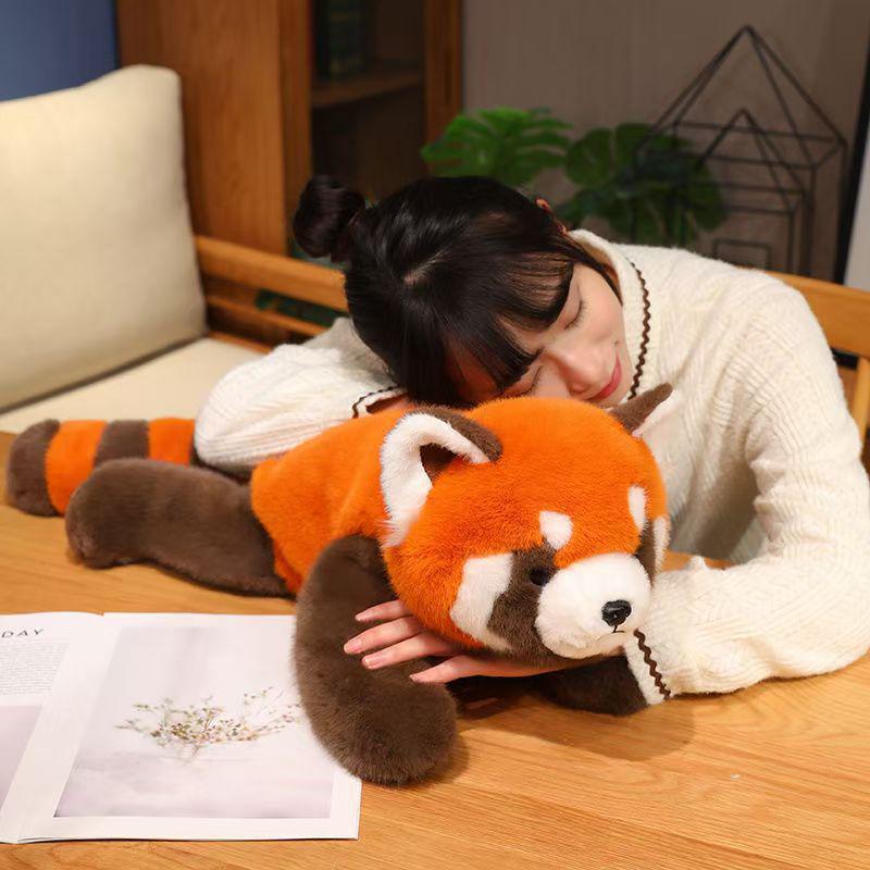 Red Panda Plush Fox Doll - Cute Raccoon Toy for Children, Girls, Birthday Gifts