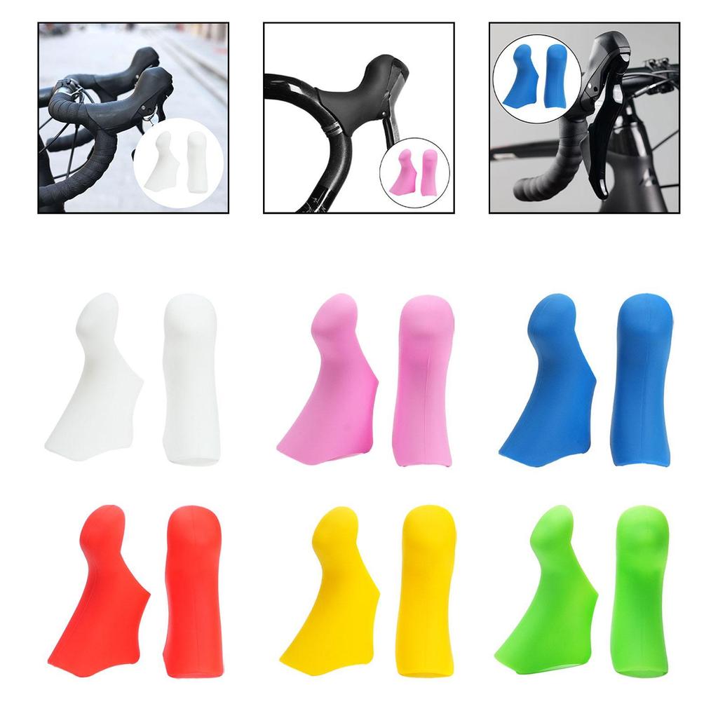 2 Pieces Bike Shifter Lever Covers Anti Slip Handle Sleeves Hand Shifter Covers Hoods Brake Handle Cover for ST 2300/3400