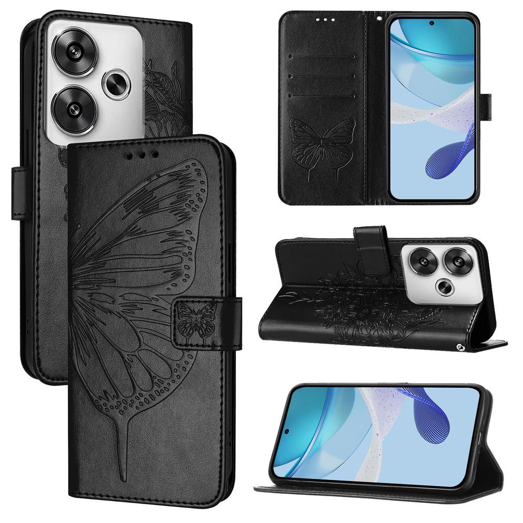 Fashion Butterfly Flower Magnetic Flip Leather Wallet Case for Poco F8 Pro F8 Ultra F7 F7 Pro F6 F6 Pro F5 F5 Pro Cover
