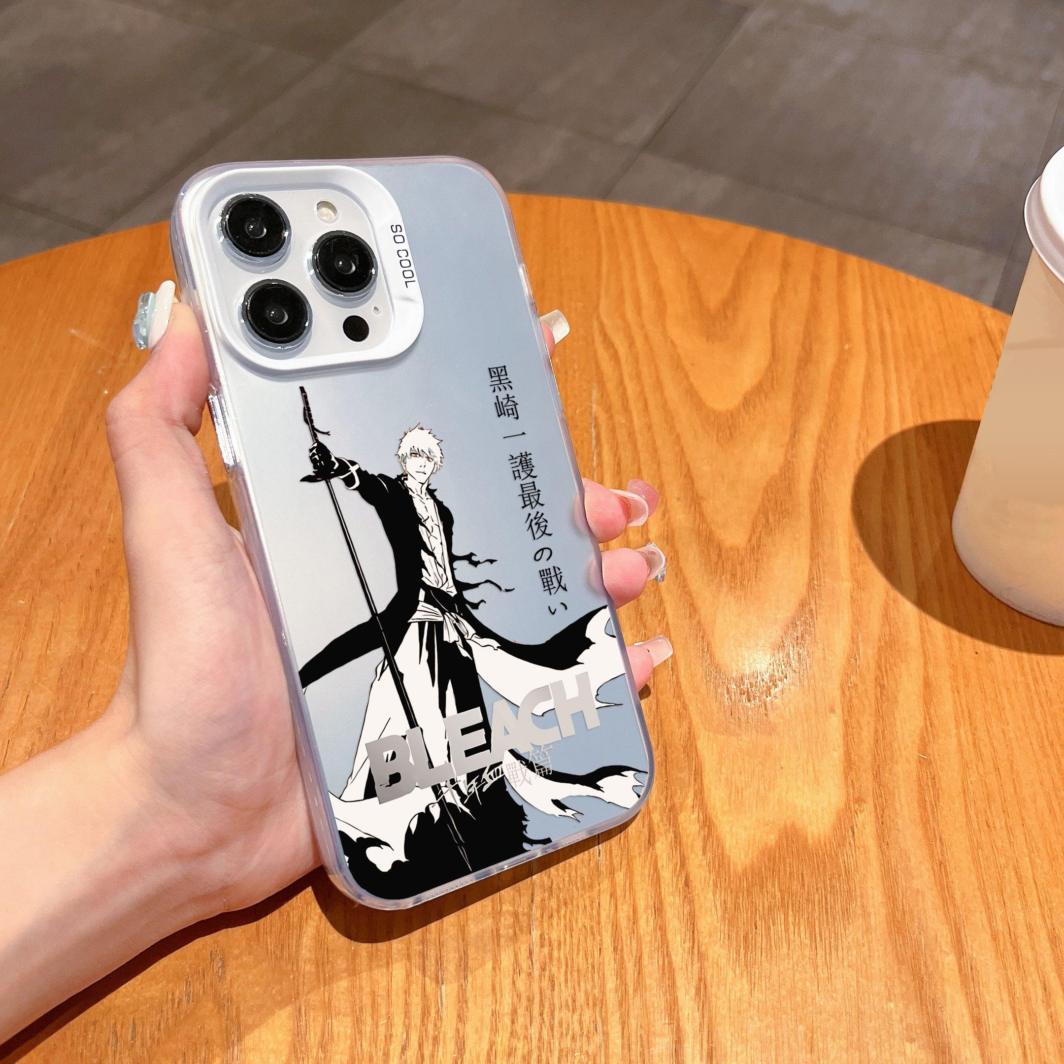 

Black Anime Bleachs Kurosaki Ichigo Phone Case for Samsung Galaxy A16 A35 A55 A25 A05S A56 A54 A36 A34 A24 A26 4G 5G Matte Cover Samsung A22 4G