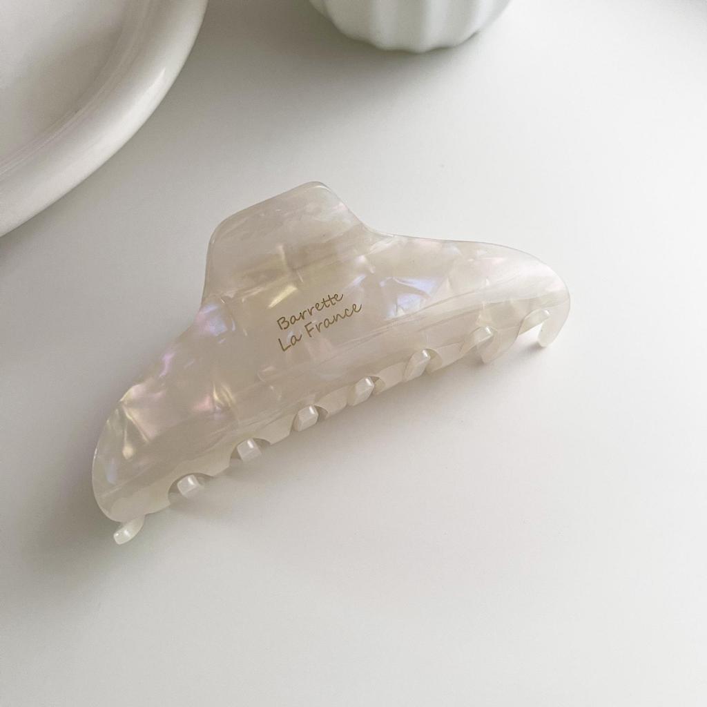 Korean Elegant Gold Acetate Hair Claw Clip for Women - High-Class Updo Accessory