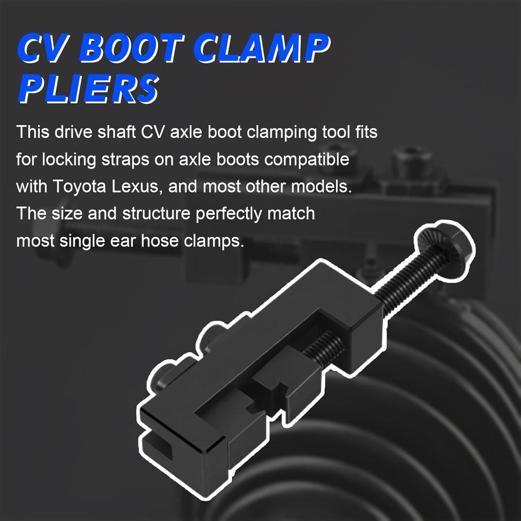 Bolaxin CV Axle Boot Clamp Tool, CV Joint Axle Boot Clamp Tool, CV Boot Clamp Pliers, Drive Shaft Clamping Tool, Widely Used Hose Clamp Tool,