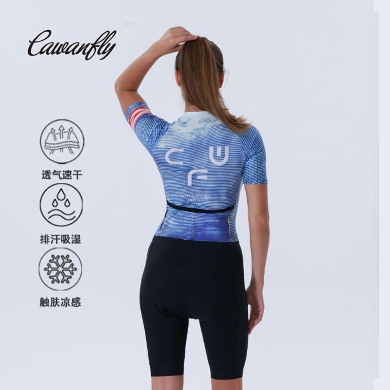 Men Women Cycling Jersey Short Sleeve Breathable Quick Dry Sports Top Ride Running Hiking
