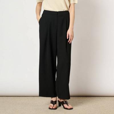 Solid Pleated Banding Pants B4f7p301