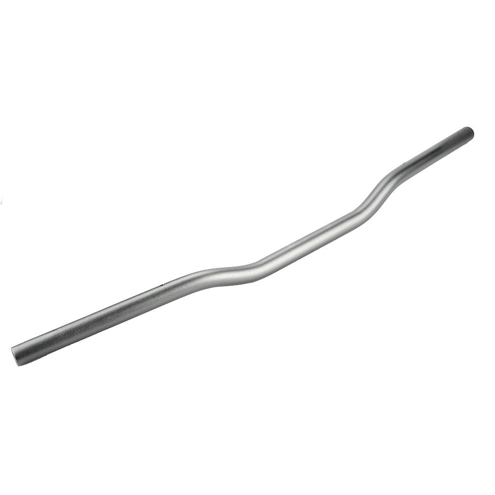 Retro Motorcycle Handlebar Aluminum Alloy 22mm Diameter Flat Gray for Motorcycles