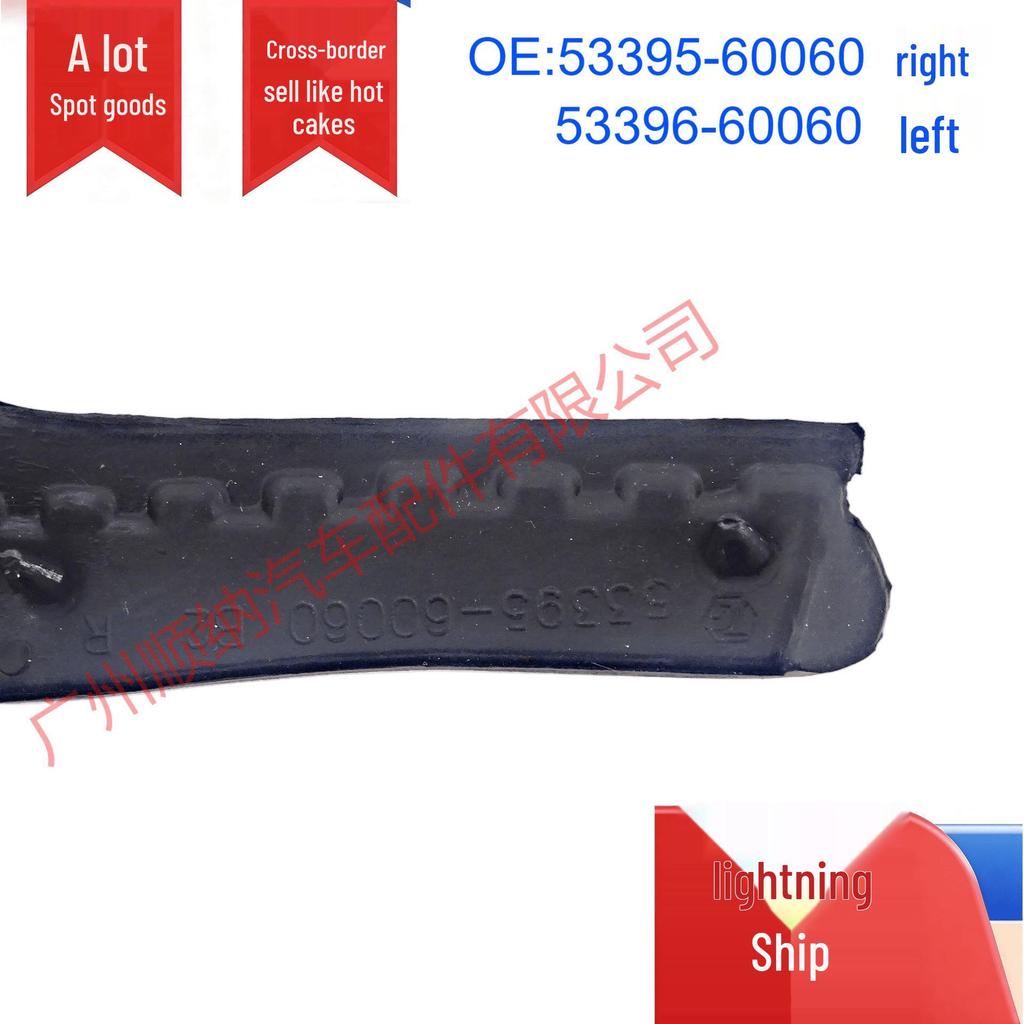 Front Bumper Sealing Strip for Toyota Land Cruiser Prado (Parts 53395-60060, 53396-60060)