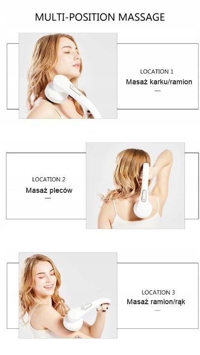 Masażer Ręczny Pleców Karku Do Masażu 8 Końcówek