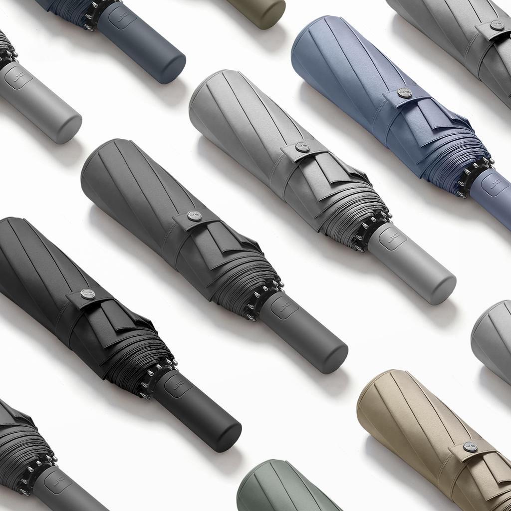 Big Umbrella for Men 10 Ribs Folding Automatic Umbrella Windproof Strong Outdoor Luxury Golf Umbrella Designer