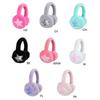 Foldable Plush Ear Muffs for Women Warm Sequins Star Ear Warmers Cold Weather Furry Ear Covers for Outdoor Activities