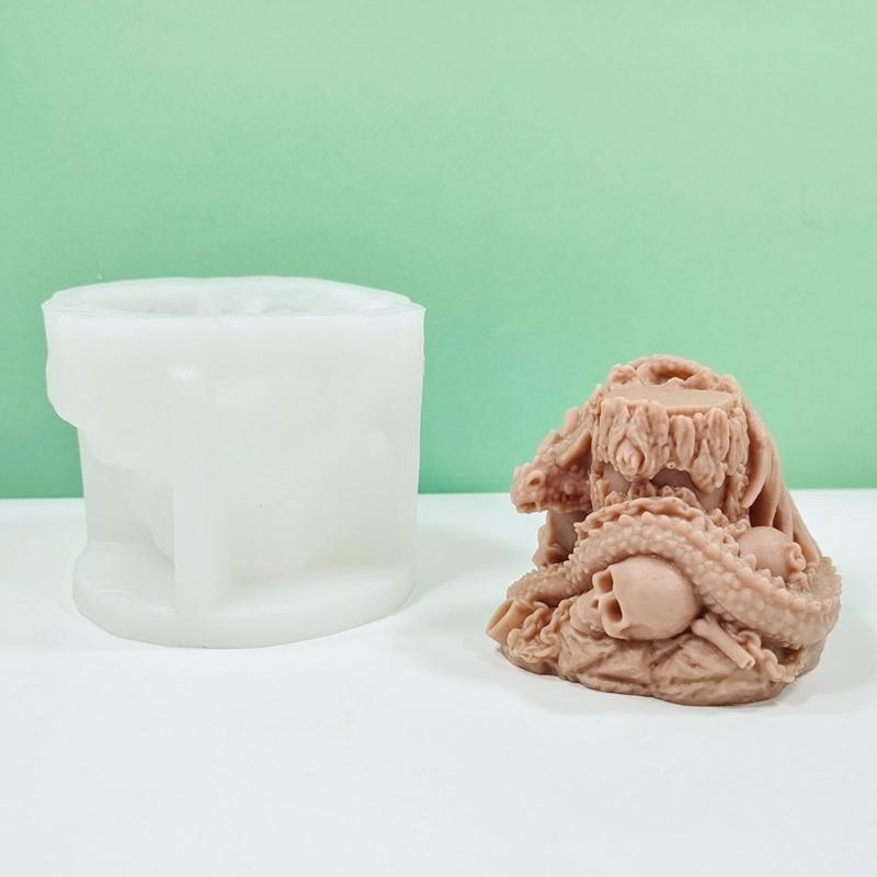 Castings Moulds Delicate Candle Mould Silicone Craft Pendants 3D Delicate Candle Molds Candle Decorations Moulds