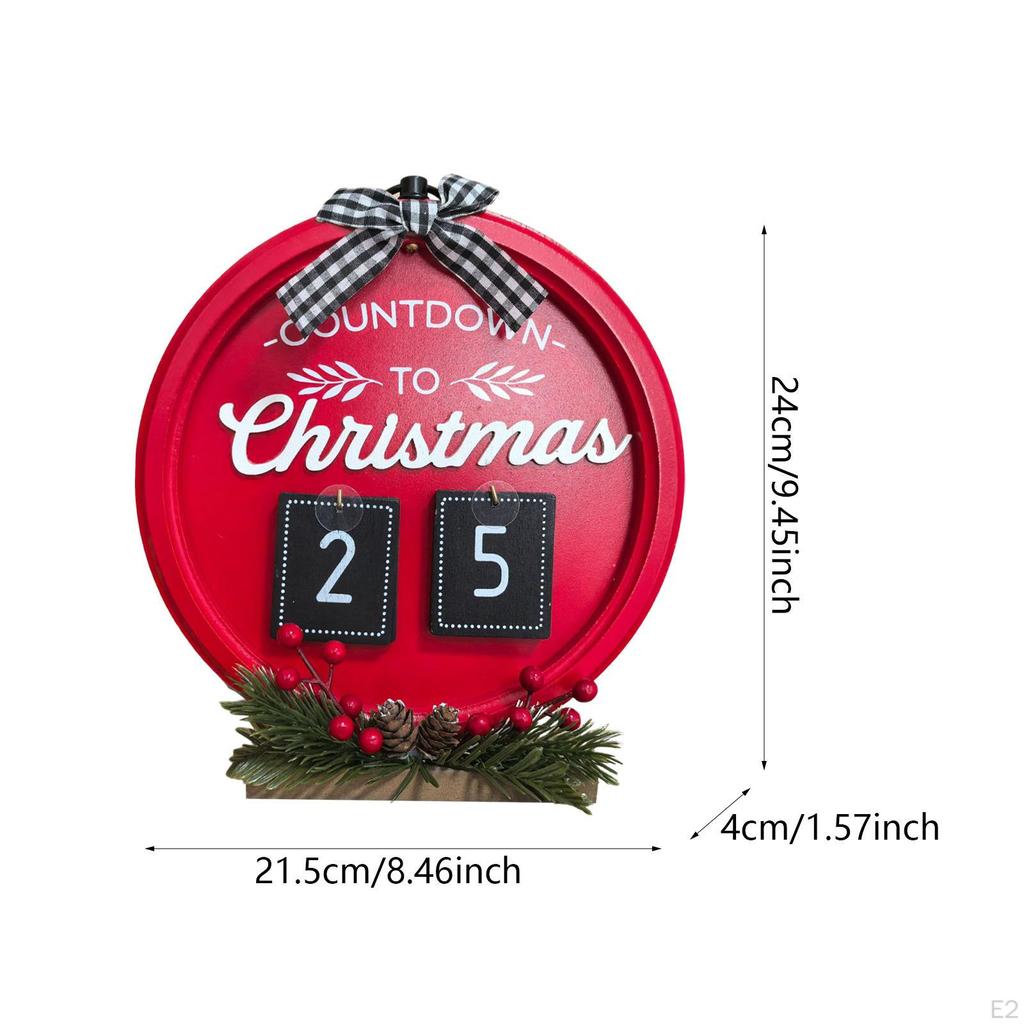 Weihnachts-Adventskalender, Dekorationszubehör Holzkalender Weihnachten für