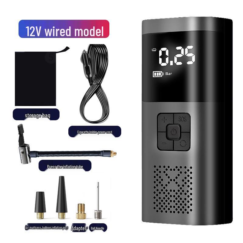 

Portable Car Tire Inflator with Digital Display