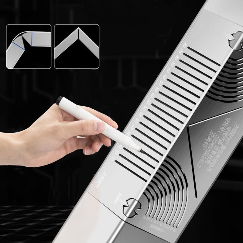 Angle & Arc Marking Tool, Adjustable Linear Arc Dual-Purpose Scriber Marking, Welding Square Pipe Marking, Metal Marking Tool
