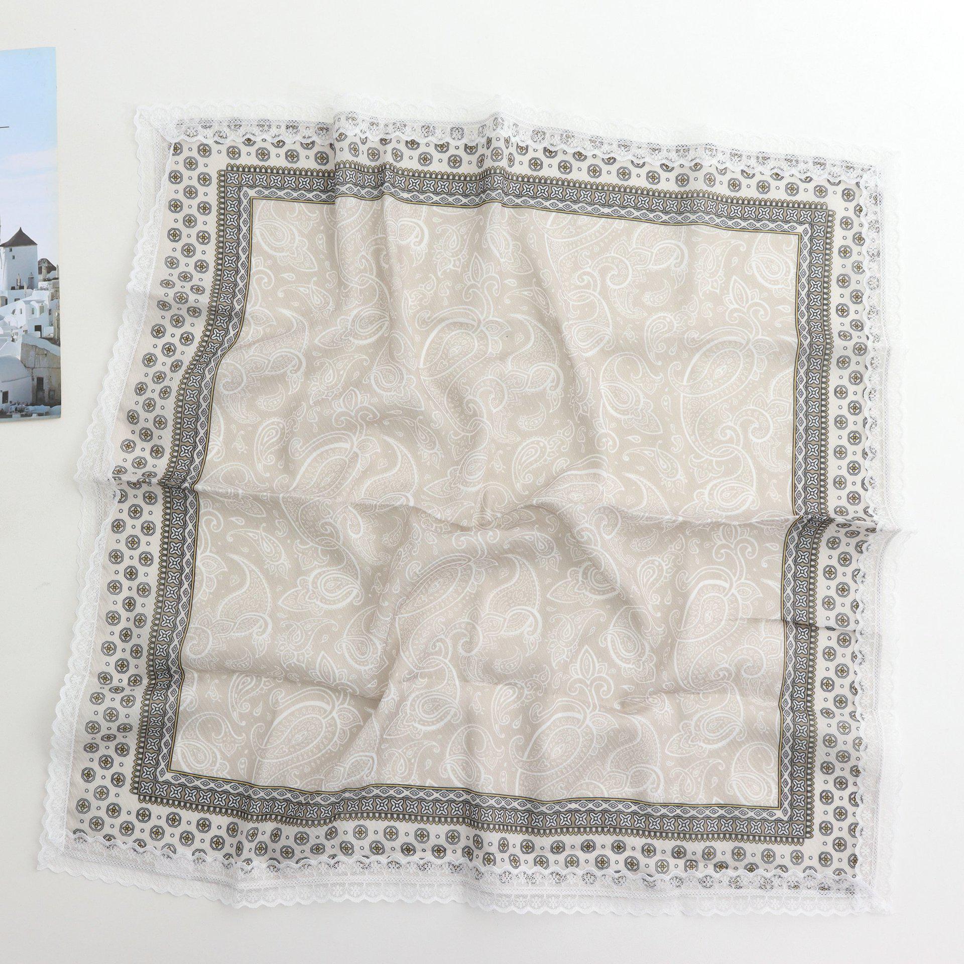 

60 Пастельный шарф в горошек: Женский квадратный платок и повязка на голову с бантом. 60cm x 60cm