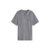 Polo Shirts Men's Gray Polo Collar Moderate Straight Fit 35883-0004