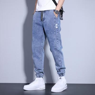 Jeans Autumn Men's Korean Version of The Slim-fit Feet Fashion and Comfortable Trend Loose Harem Trousers