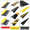 PVC Cable Trunking Rubber Speed Bump - Anti-Stepping, Pressure-Resistant Cover for Indoor/Outdoor Cable Protection and Crossing.