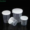 10Pcs Plastic Measuring Cup Set with Lids-Graduated Lab/Kitchen Storage Cups,Leakproof Small Container for Liquids & Powders