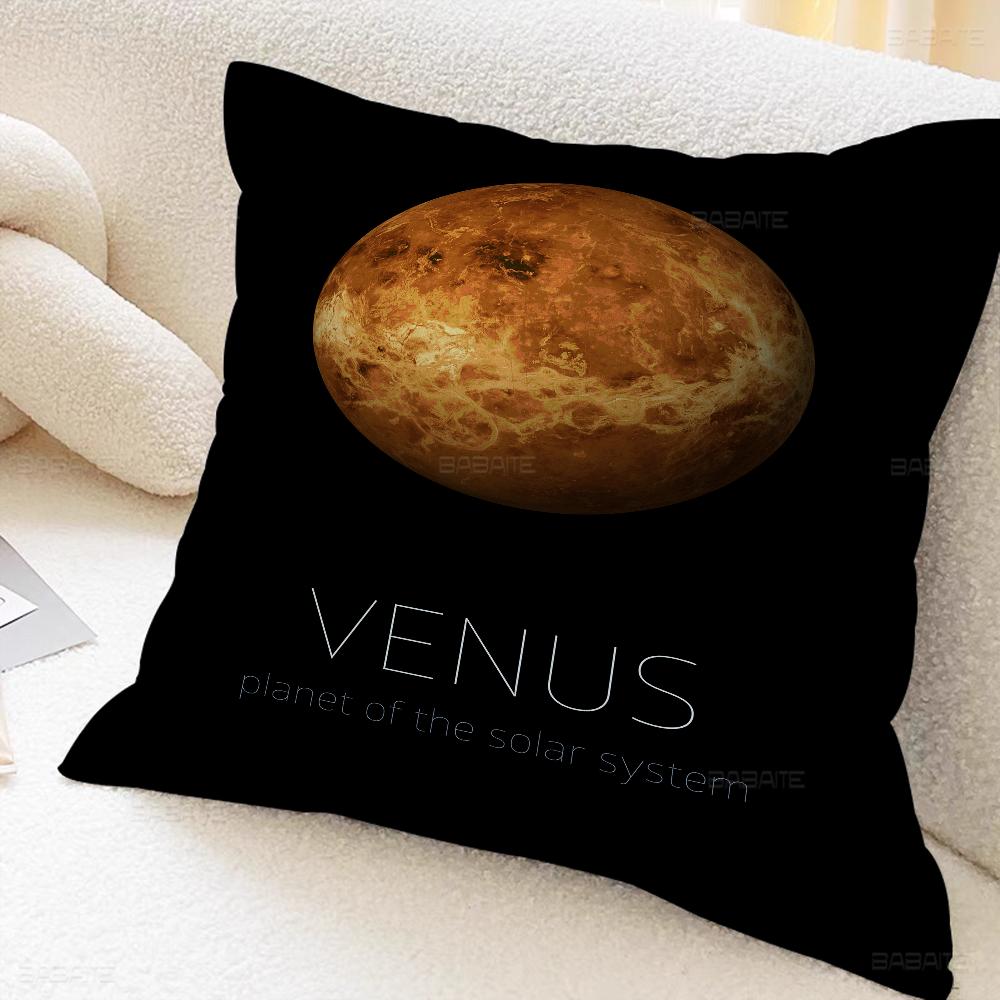 Space Planets Decorative Room Aesthetics Pillow Case Home Decor Bedroom Sofa Bed Couch Pillow Cover 45x45