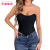 Dámský bandeau top bez ramínek, sexy, tvarující, úzký střih, vnitřní, odhalující ramena