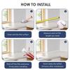 Peel and Stick Quarter Round Molding Self-adhesive Wall Corner Protection Baseboard Trim Flexible Waterproof Skirting Line