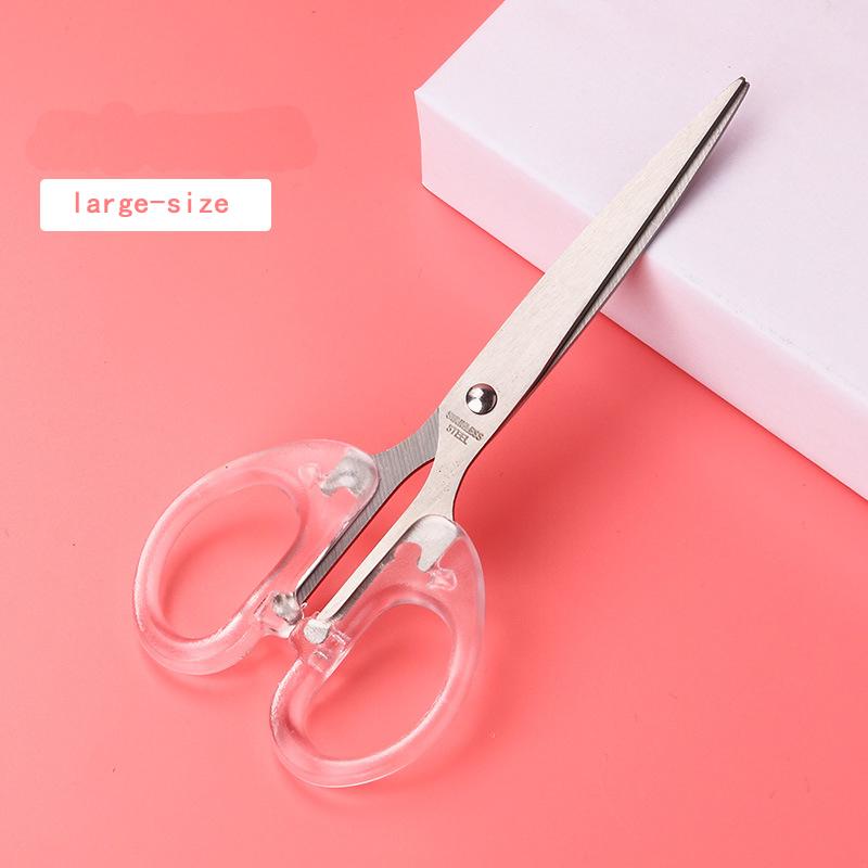 Professional Tailor Crystal Transparent Scissors Stainless Steel Sewing Scissors Embroidery Scissors Tools Office Scissors