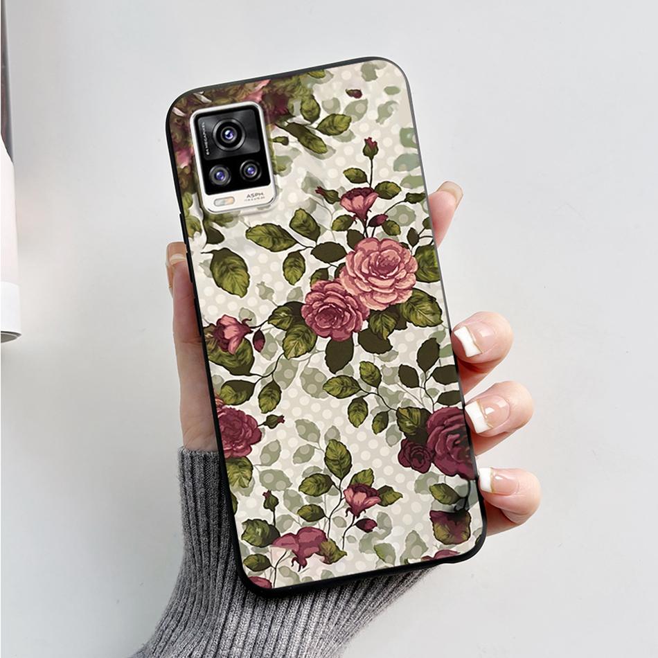 For Vivo V20 2021 Case V2040 Cute Cat Bear Frog Cover Soft Silicone Slim Phone Case For Vivo V20 V 20 VivoV20 V2025 V2024 Bags