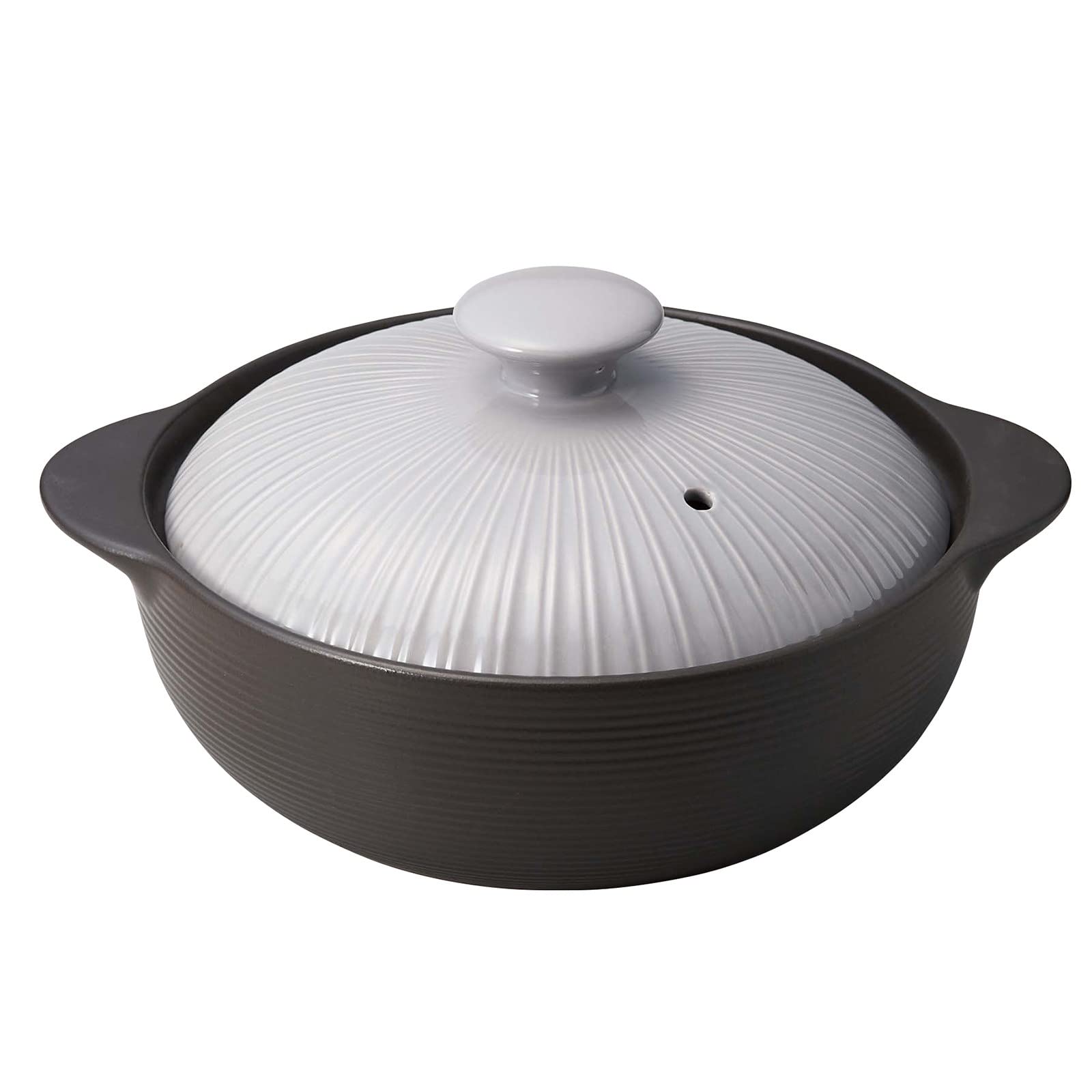 

Santo Thermatech Fire Compatible Earthen Pot 8 For People 2200ml Microwave Oven Direct Fire Compatible with IH Light Gray 18436 IH/Direct No. 2-3