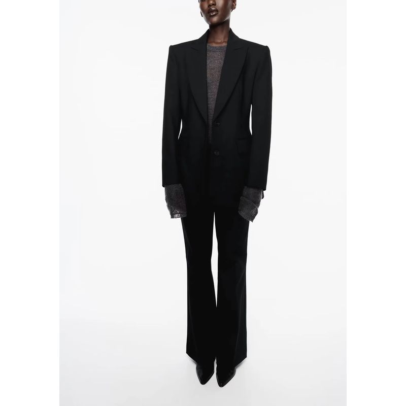 Stitching Slim Fit Blazers 2191600 2753345 Trumpet Pants 2192600 2753245