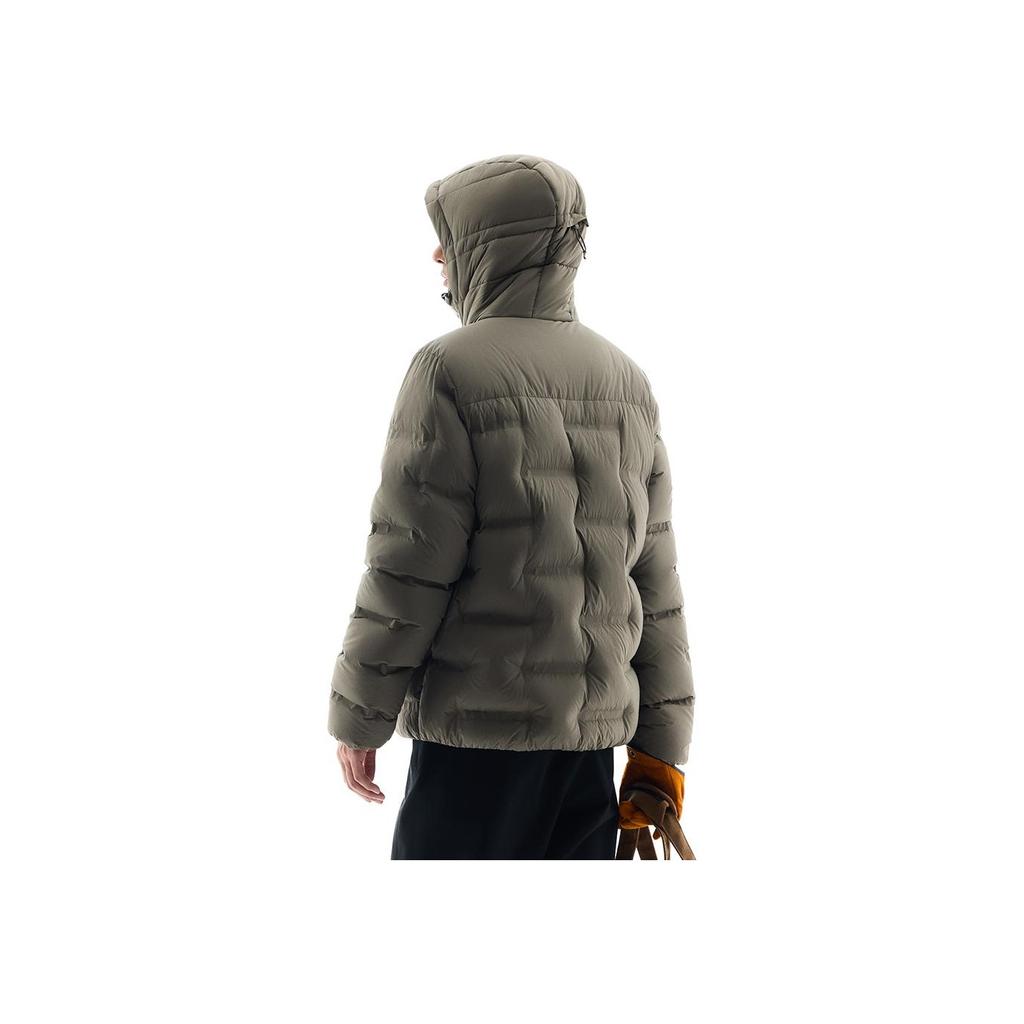 Anta Outdoor Series Letter Hooded Long Sleeve Down Jacket Men Outerwear Bronze 952446902-4