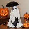 Cute Halloween Ghost Resin Figurine Mini Statue Spooky Adorable Shape Decor for Halloween Ghost Decor