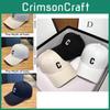 C Letter Baseball Cap Embroidered Hardtop Unisex Spring Summer Duckbill Cap