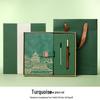 Elegant Leather Chinese Style Business Notebook with Gift Box - Ideal for Meetings
