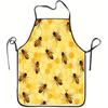 1 Honeycomb-patterned Apron, Made of Durable and Easy-to-clean Polyester, Suitable for Kitchen Cooking, Gardening, Fruit Picking, and Festive Occasion