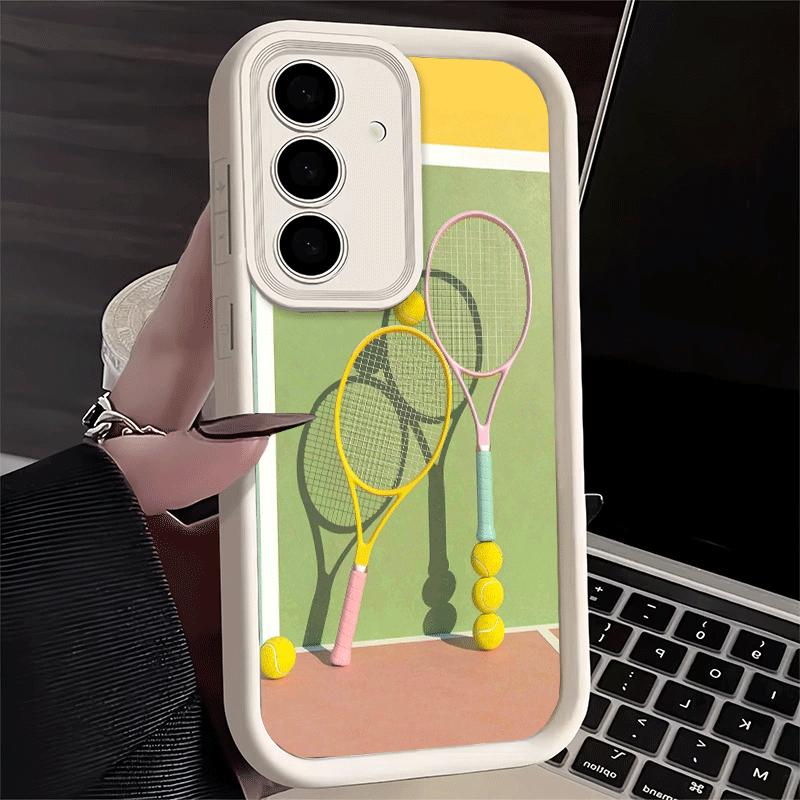 Phone Case for Samsung Galaxy S26 S25 Ultra S24 FE Tennis Sport Shell S23 Plus S22 + S21 S20 5G Soft Silicone Funda