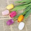 Fake Tulip Flowers Realistic Silk Tulip Decor Artificial Tulip Bouquet Vivid Faux Floral Arrangement For Weddings Outdoor