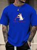 2025 New Hot Mens Summer Short Sleeve TShirt with Funny Dog Pouring Wine Time to Wine Down Print Casual Soft Cotton Tee