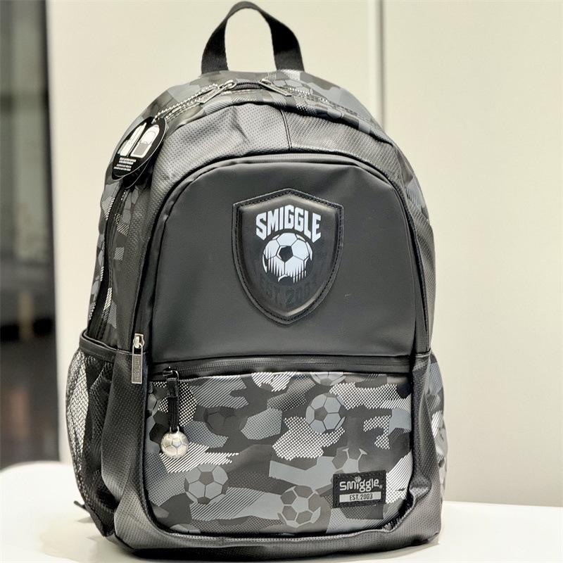 Smiggle Modrý Školní Batoh s Dvojitými Ramenními Popruhy pro 1.-6. třídu - Velký, Dekompresní, Multifunkční Batoh