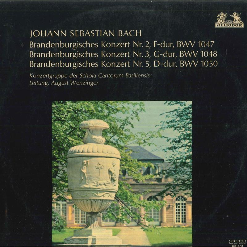 

LP Record KONZERTGRUPPE DER SCHOLA CANTORUM B Bach Brandenburgische Konzerte Nr 2 89501 HELIODOR 196 Germany Classical Used
