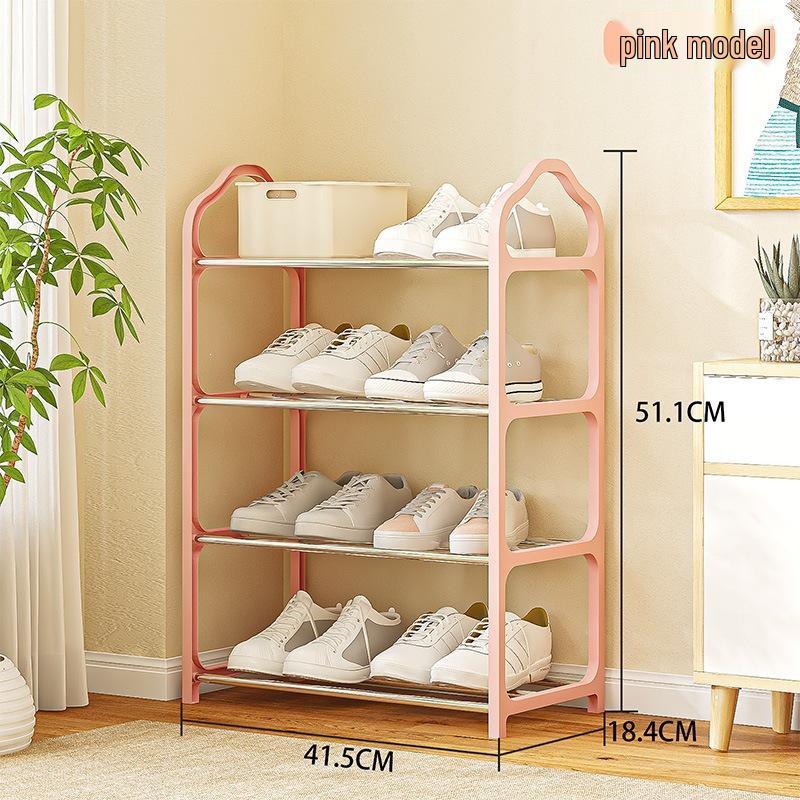4-Layer Dustproof Shoe Rack for Dorms and Entrances