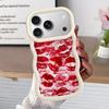 Retro And Sexy Red Lip Print Case for iPhone 11 13 12 17 Air 16 Pro Max 14 15 Plus XR 8 Soft Phone Cover