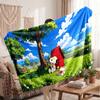 Warm Flannel BlanketSnoopy Peanuts Soft Cozy Throw Blanket for Bedroom Couch