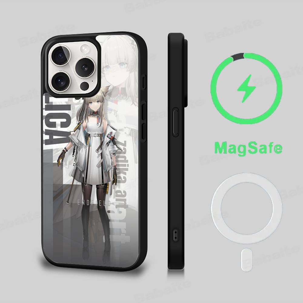 Popular Game A-Arknights E-Endfield For Magsafe Magnetic Case For IPhone 17 Air 16 15 14 13 12 11 Pro Max Plus Wireless