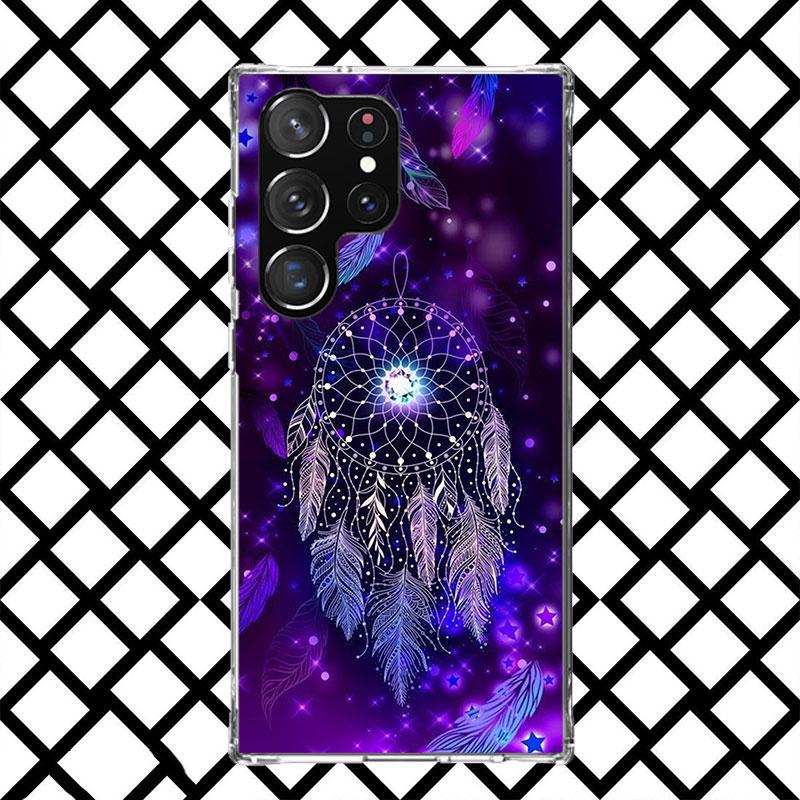 

Retro Feather Dreamcatcher Phone Case for Samsung Galaxy S26 S25 Edge S24 S23 Ultra S22 Plus S21 FE S20 + Soft Cover Print Funda Samsung S23