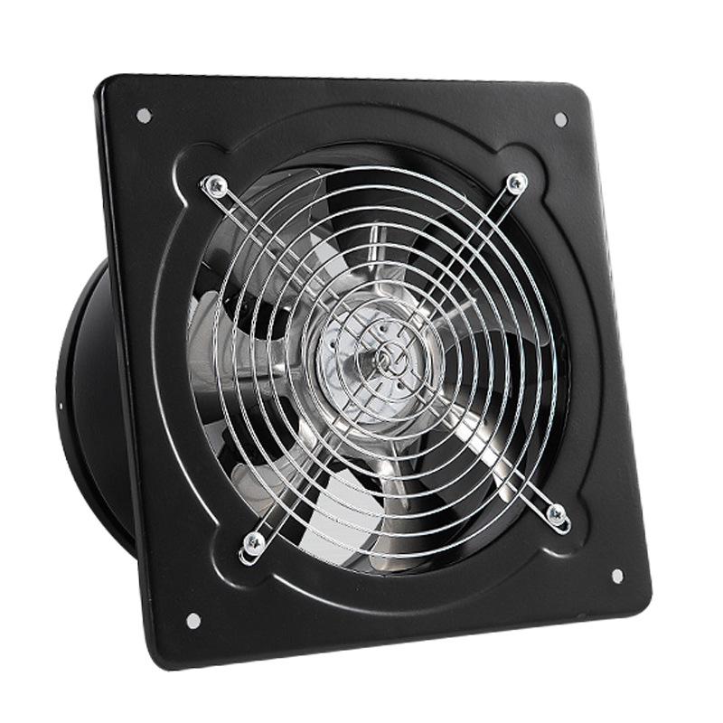 6-Inch Black Dirt-Resistant Exhaust Fan for Bathroom or Kitchen Ventilation