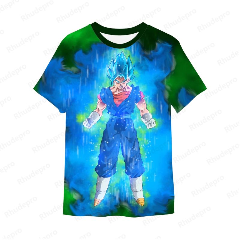 Goku Y2k Z T Shirt For Men Short Sleeve Cosplay T-shirt New Fashion High Quality Streetwear Anime 2024 Vegeta Trend