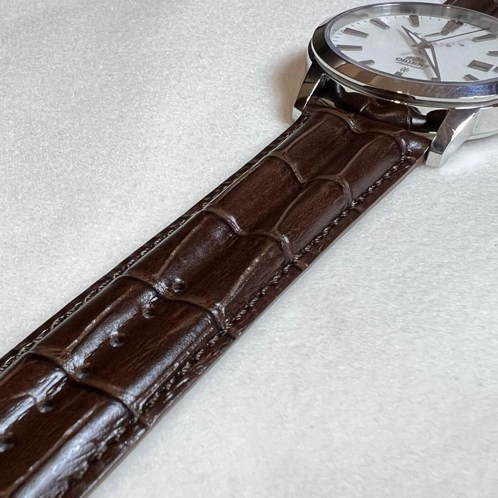 Used [Good Condition] ORIENT Watch Automatic Power Reserve Dial with Calendar Automatic New with Strap Good Accuracy